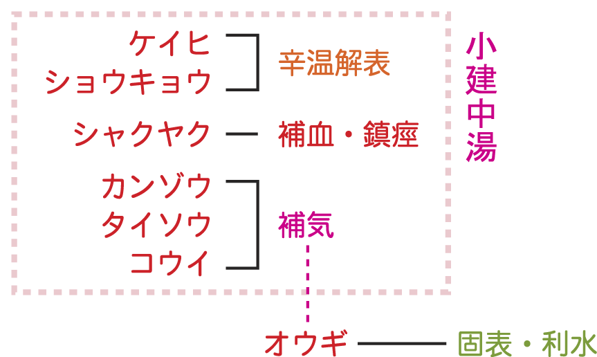 黄耆建中湯生薬構成