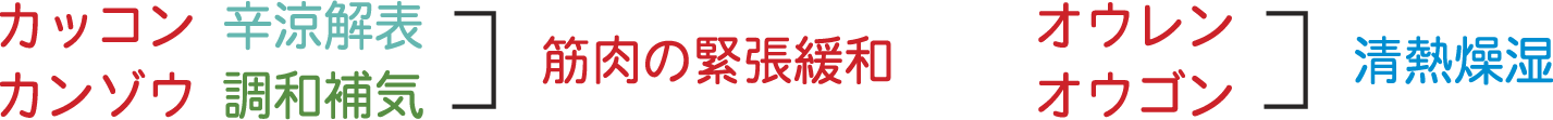 葛根黄連黄芩湯生薬構成